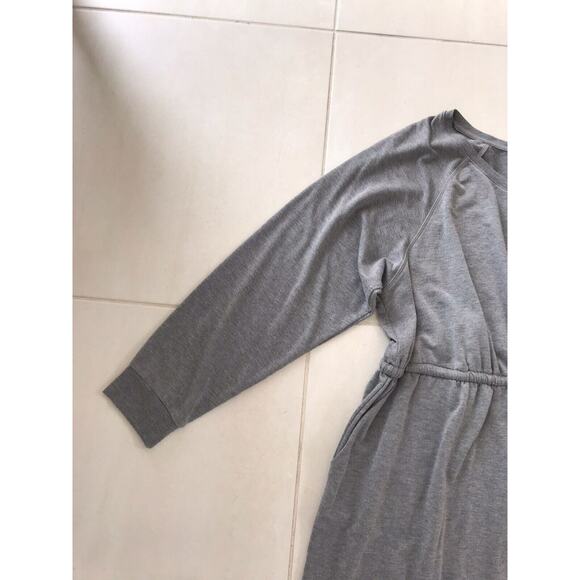 Torrid Mini Dress Pullover Drawstring Waist Gray - Picture 4 of 11